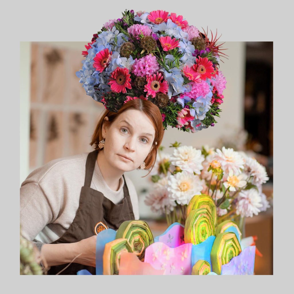 Флористические маски для сториз Казанской школы флористики Kazanflowerschool Фото @havikozoki