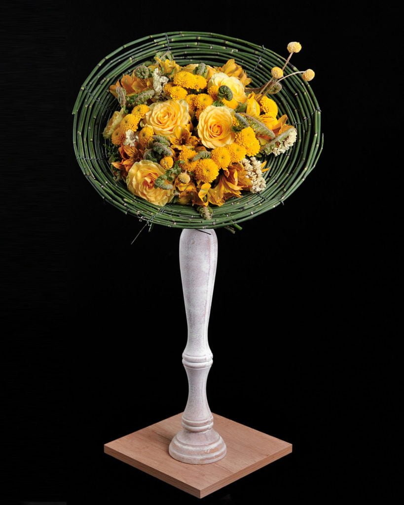 Курсы флористики в Казани. Каркасные букеты студентов курса "Профессия флорист".