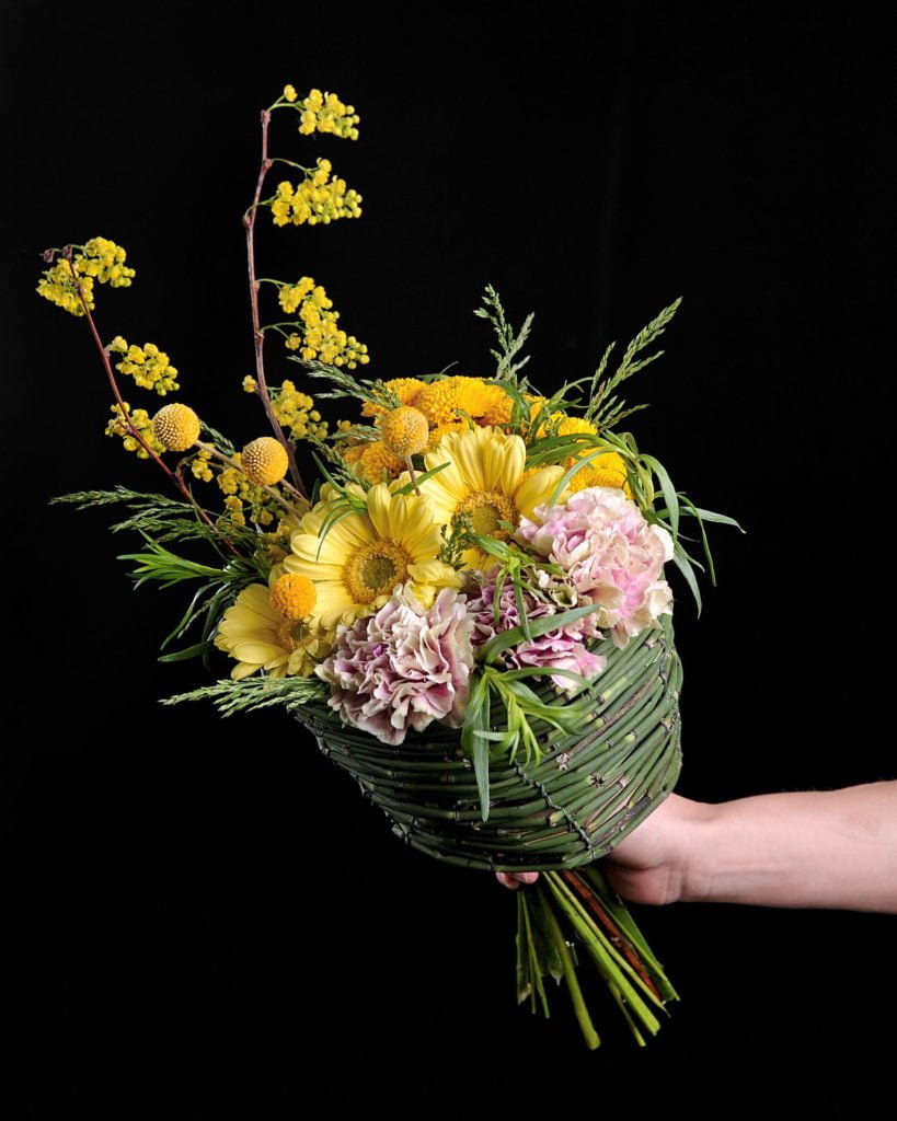 Курсы флористики в Казани. Каркасные букеты студентов курса "Профессия флорист".