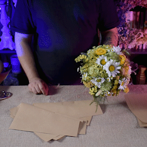 Упаковка букета в крафт Упаковка букета в крафт