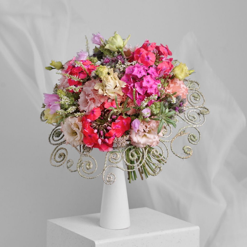 Каркасный букет от Kazanflowerschool! Курсы флористики в Казани!