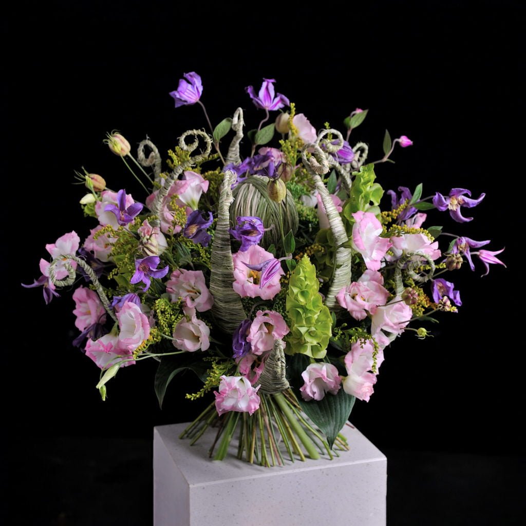 Курсы флористики. Букет. Рогоз. Школа флористики.