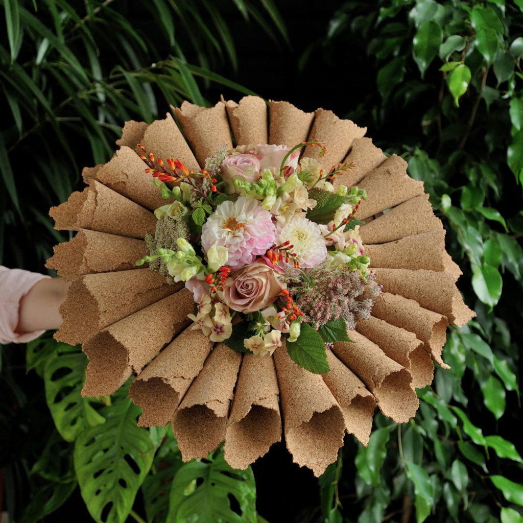 Каркасный осенний букет. Студента Казанской школы флористики!