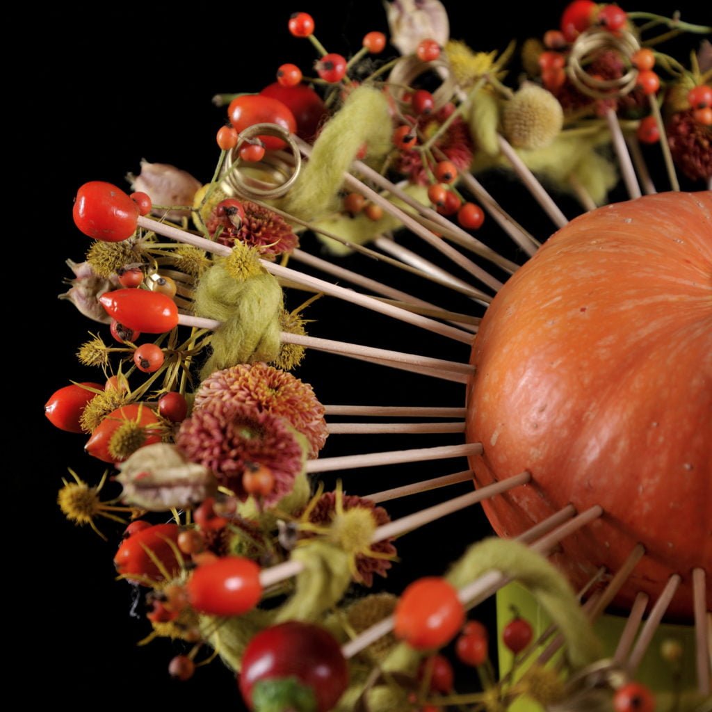 Композиция из тыквы от преподавателя Казанской школы флористики!