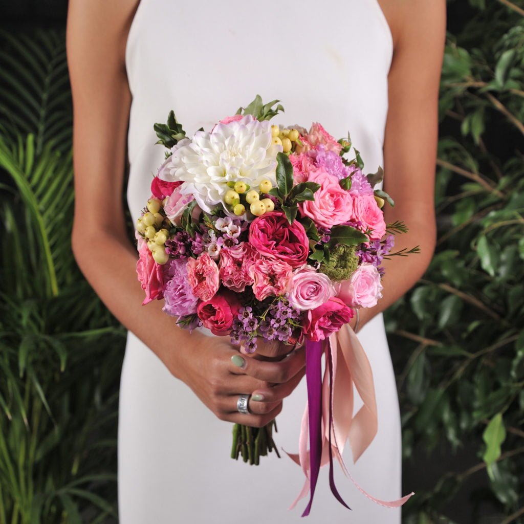 Первый свадебный букет!