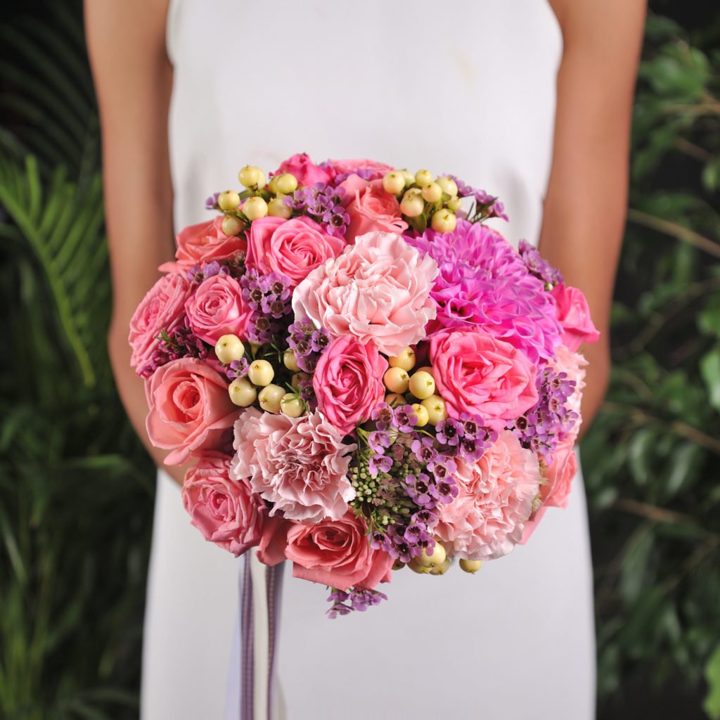 Первый свадебный букет!