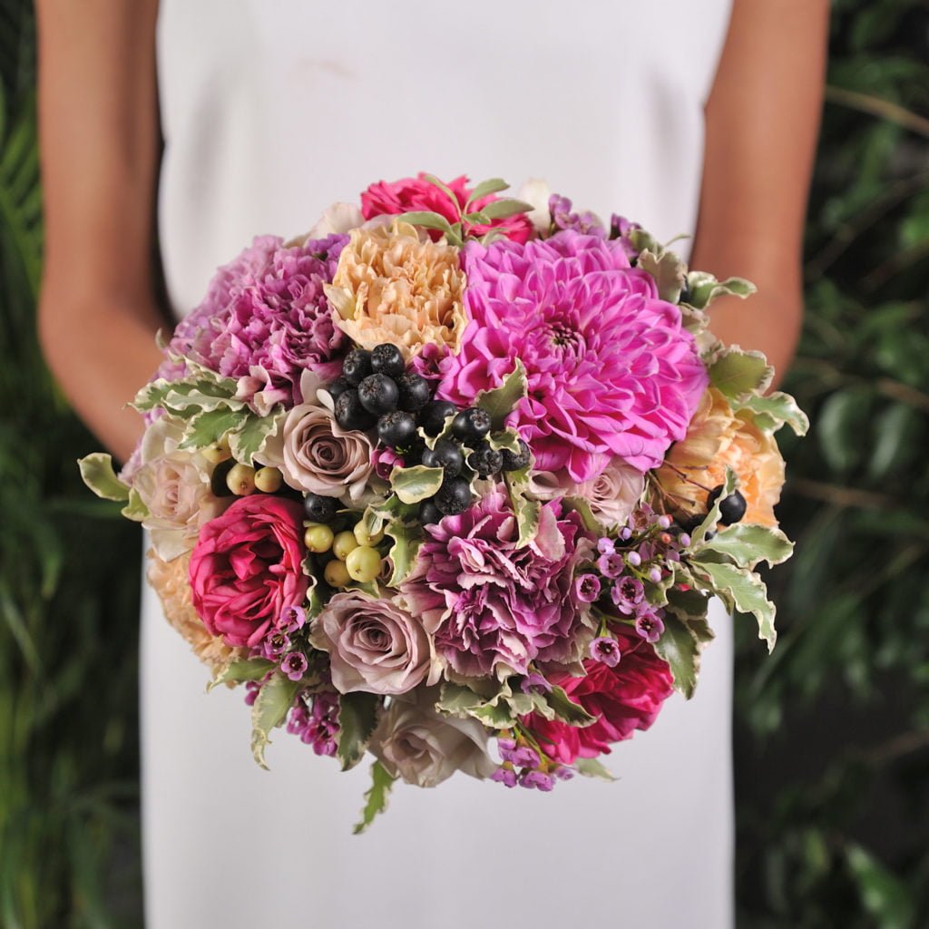 Первый свадебный букет!