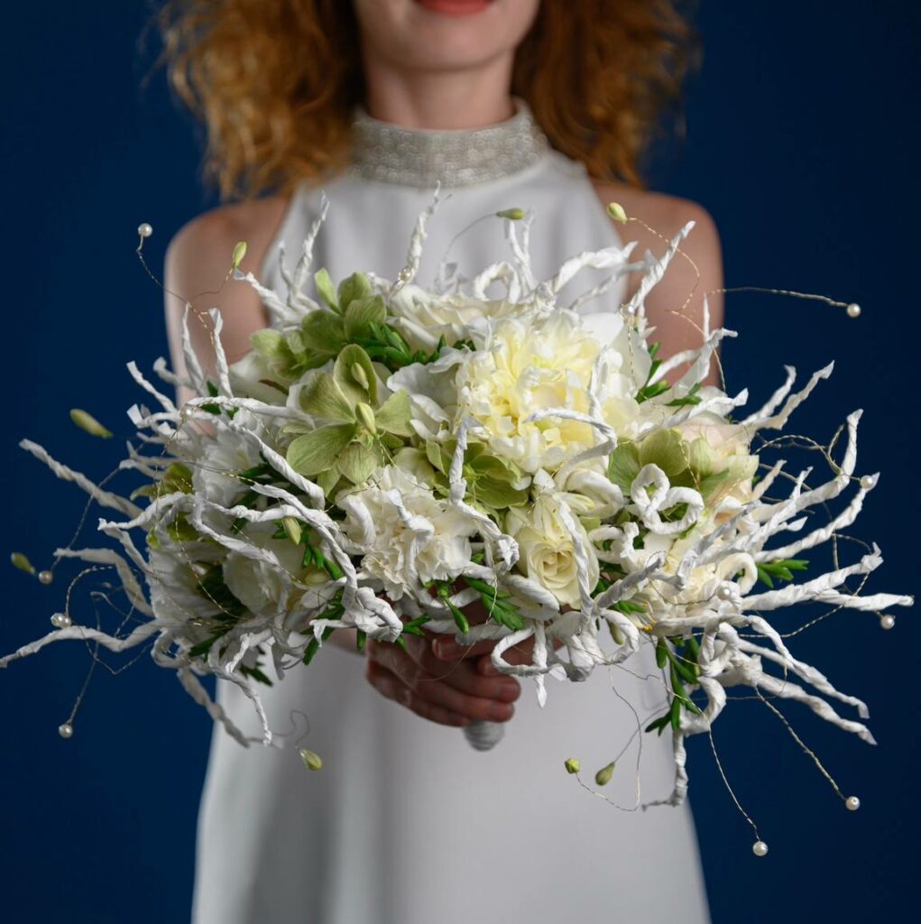 Букет Екатерины преподавателя Казанской школы флористики