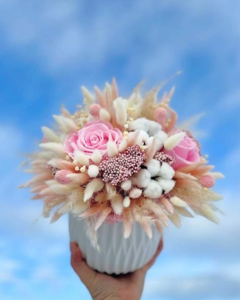 Сухоцветная композиция нашей студентки